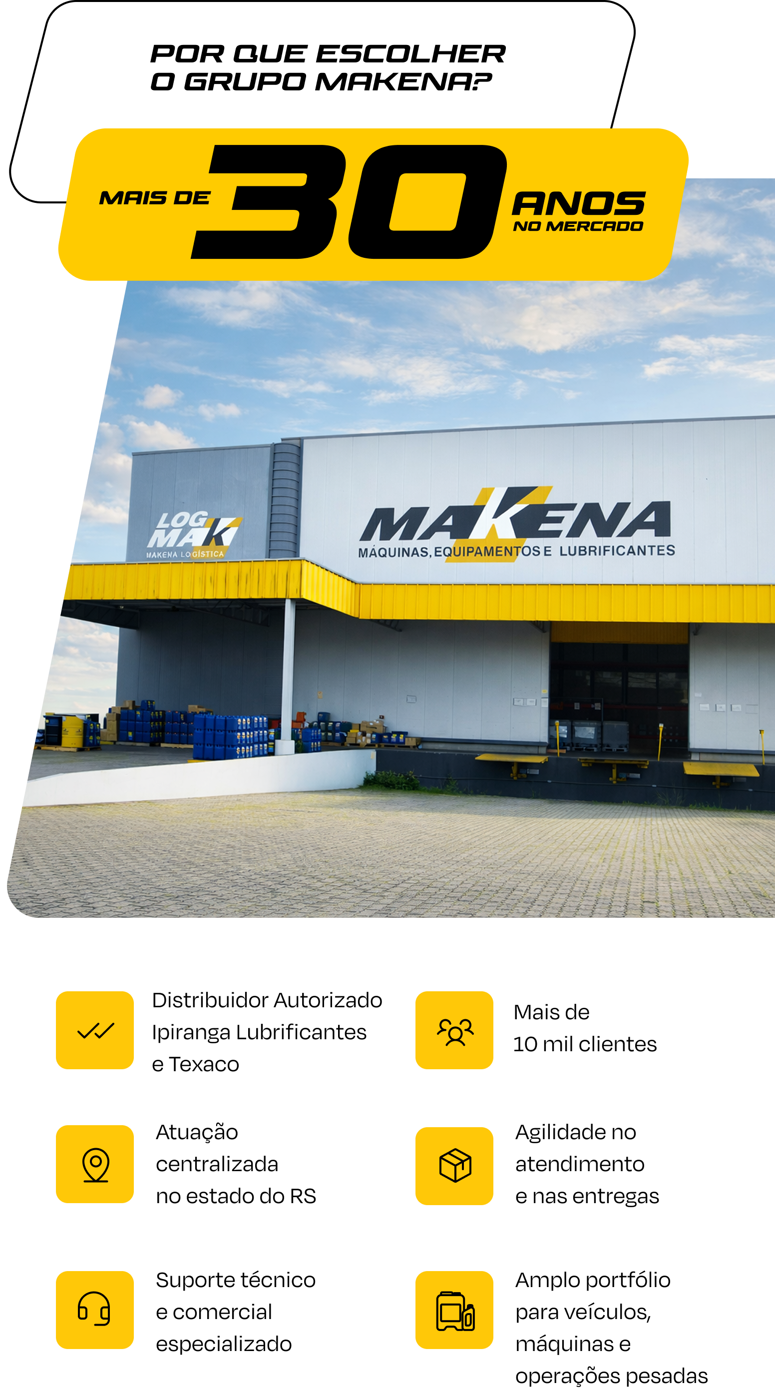 Por que escolher o Grupo Makena – 30 anos no mercado